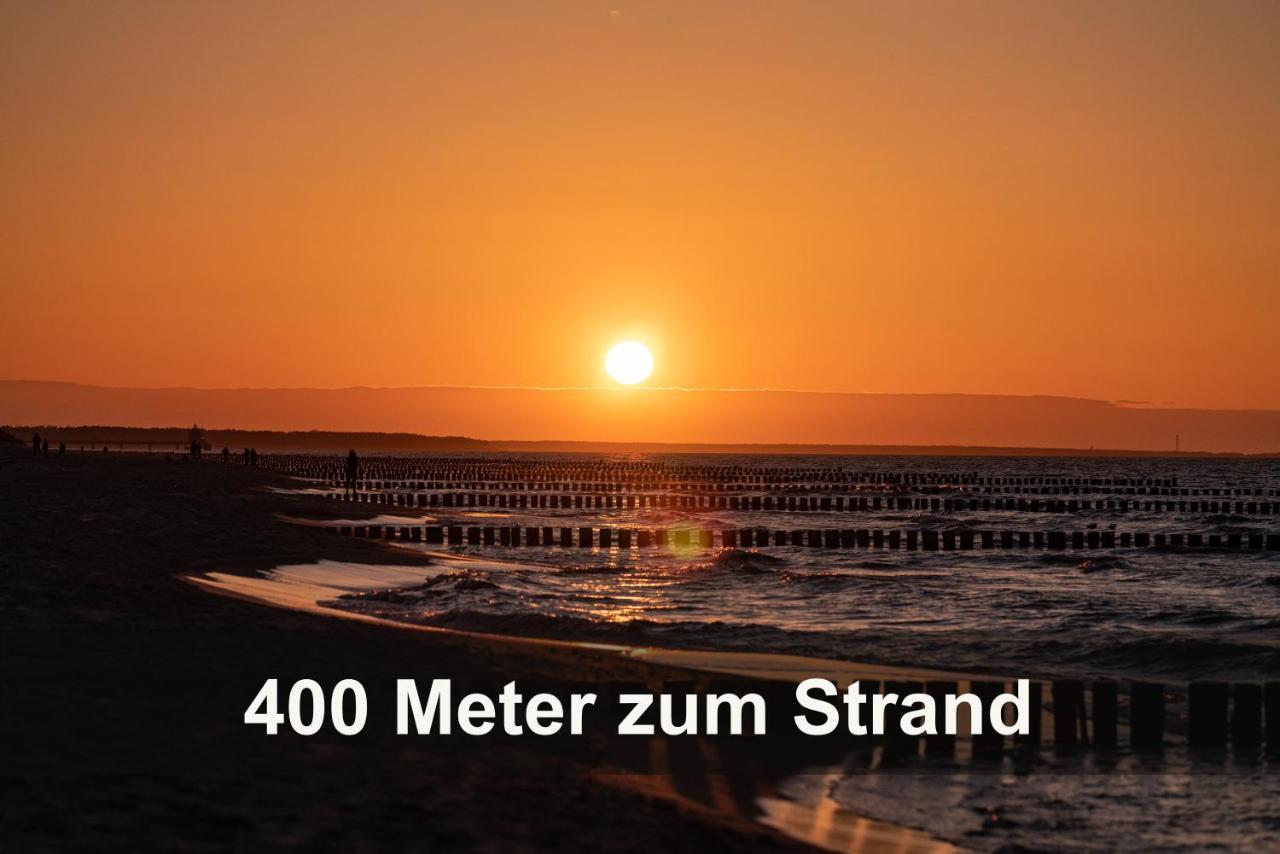 Ostseelagune Zingst, Exklusive Dhh, Strandnah, Sauna, Kamin, 3 Sz, 2 Baeder, Glasfaser, Haustierfrei, Garten Mit Suedterrasse, E-Ladesaeule, 2 Stellplaetze, Strandkorb, Fahrradschuppen, Waschmaschine, Trockner, Nichtraucher Exterior photo